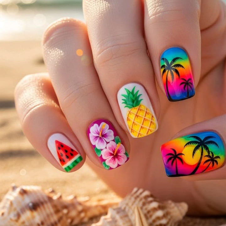 Tropical Fruit-Inspired Nail Art Kit Kalsten