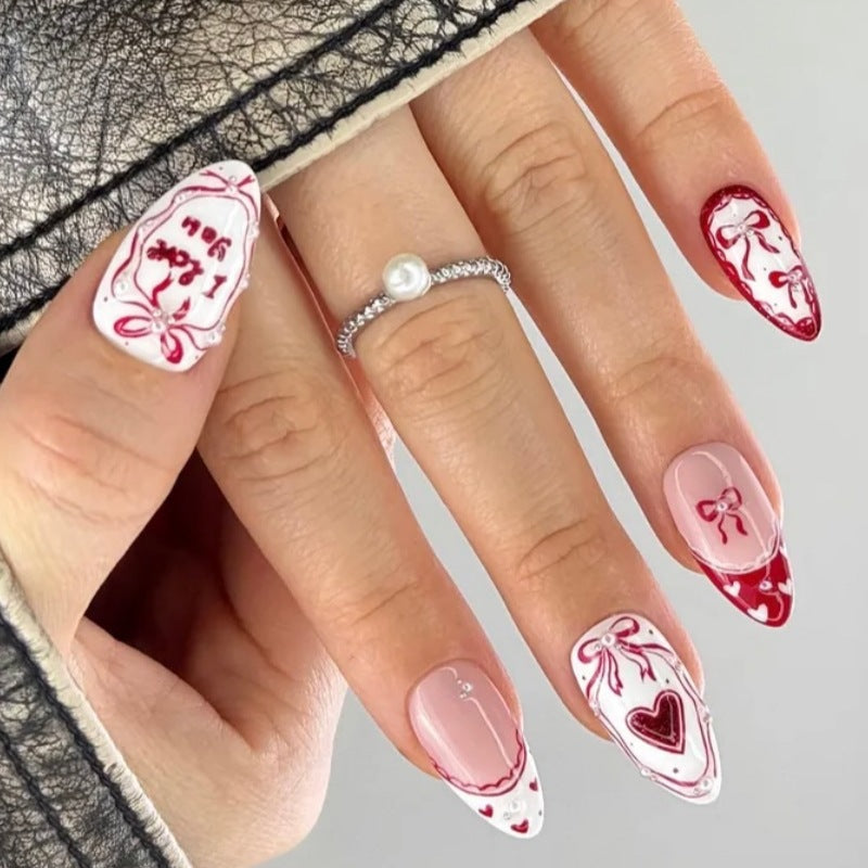 Romantic Message Press-On Nails Kalsten