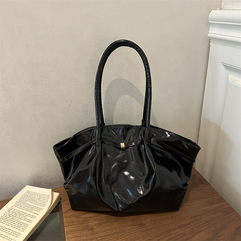 Elegant Glossy Handheld Tote