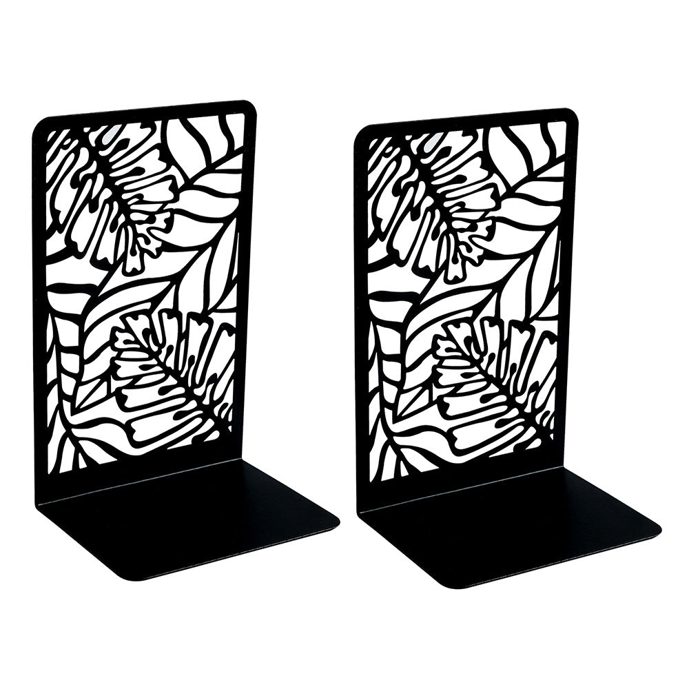 Decorative Plant-Themed Bookends