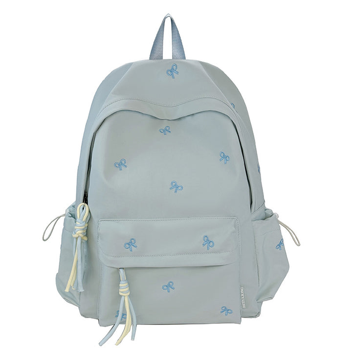 Elegant Bow-Embroidered Backpack Kalsten