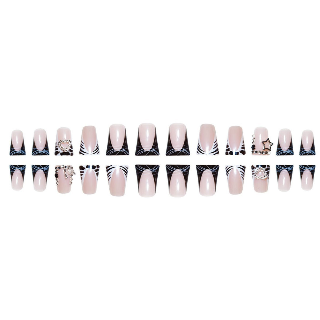 Glamorous Rhinestone Accent Nail Extensions Kalsten