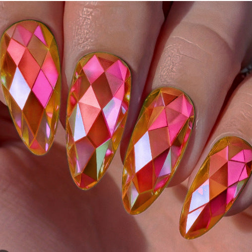 Decorative Faceted Press-On Nail Tips Kalsten