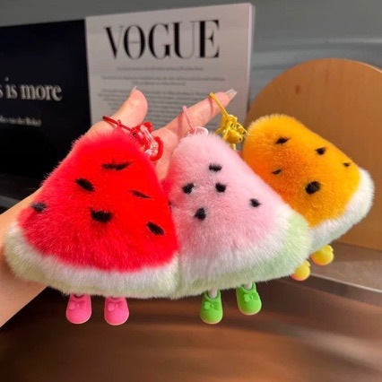 Plush Watermelon-Themed Keychain Set Kalsten