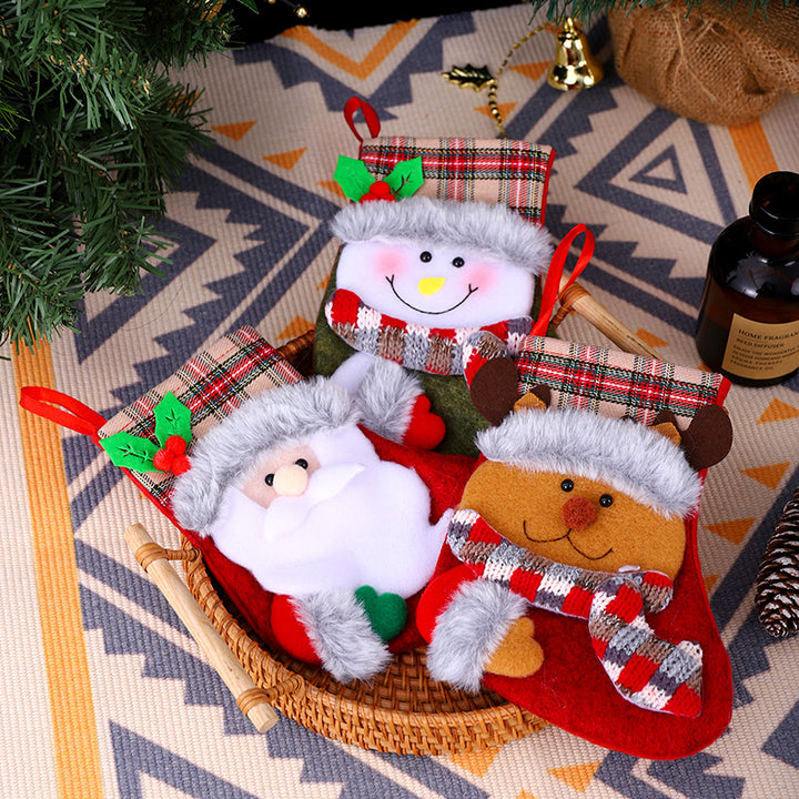 Christmas Fabric Sock Kalsten