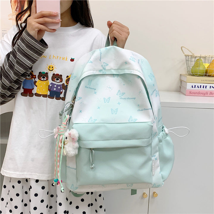 Butterfly Print Backpack Kalsten