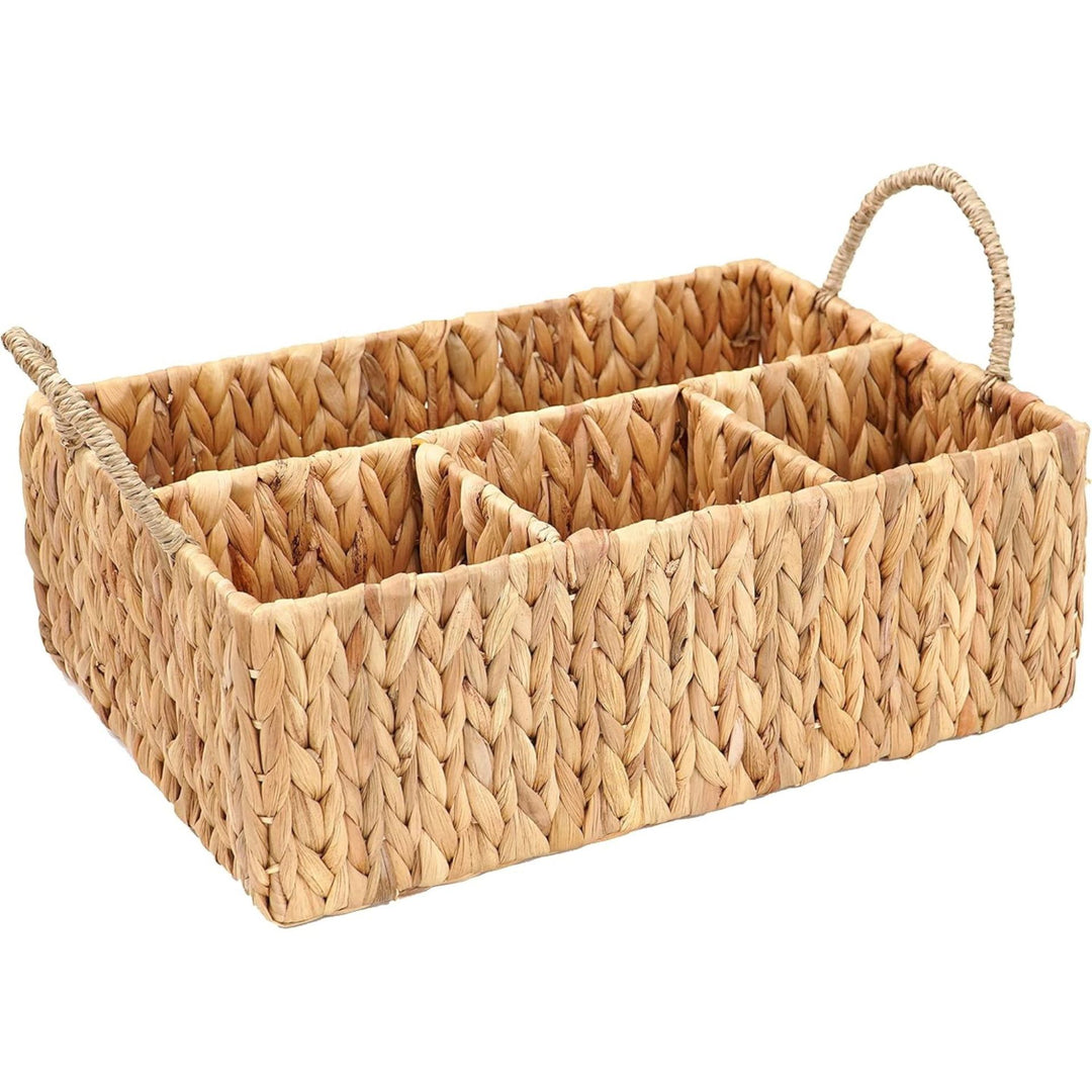 Woven Seagrass Organizer Basket Kalsten