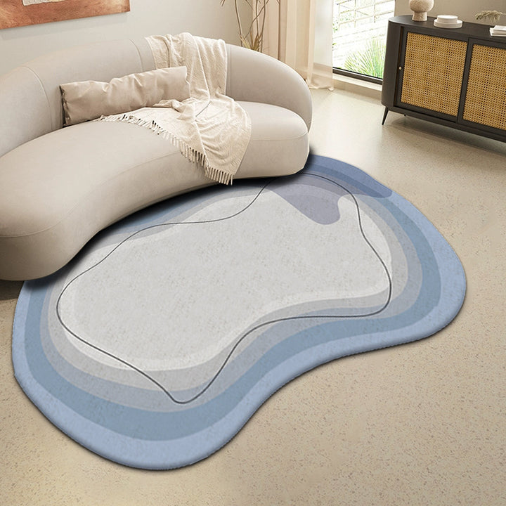 Abstract Wave Design Area Rug
