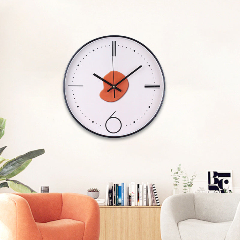 Wall clock with elegant leaf pattern Kalsten