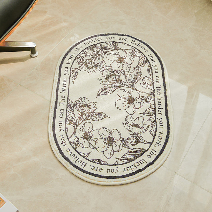 Decorative Botanical Bathroom Mat