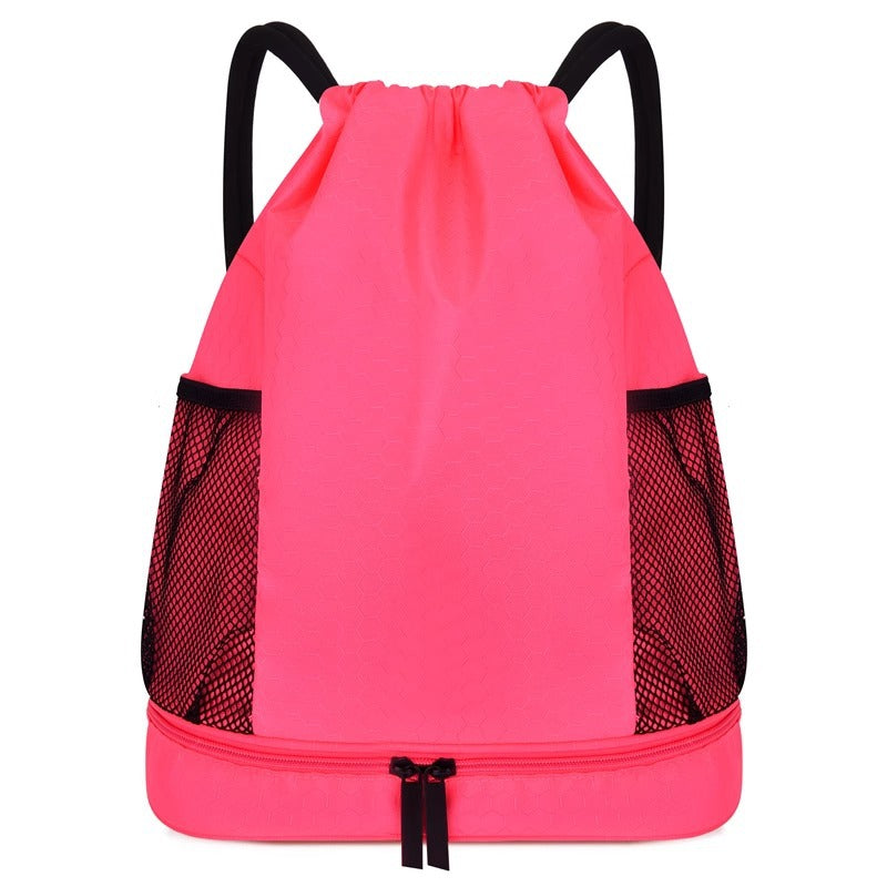 Lightweight Hexagonal Pattern Drawstring Backpack Kalsten