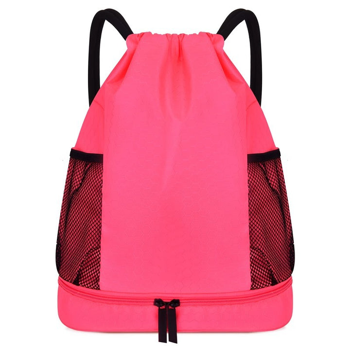 Lightweight Hexagonal Pattern Drawstring Backpack Kalsten