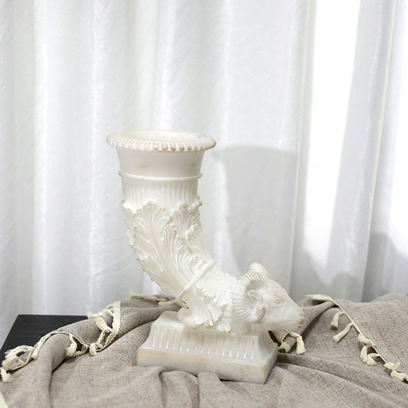 Decorative Ram Head Planter