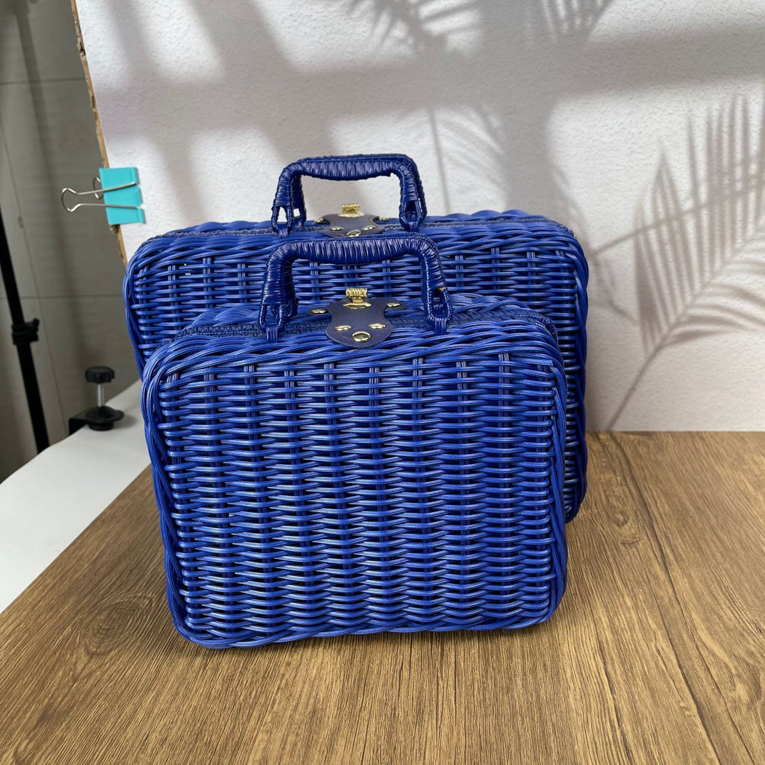 Women braided cosmetic and storage case Kalsten