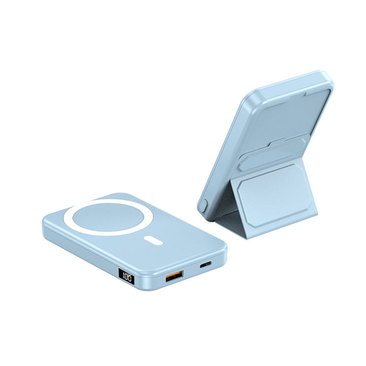 Portable power bank with integrated stand and LCD display Kalsten