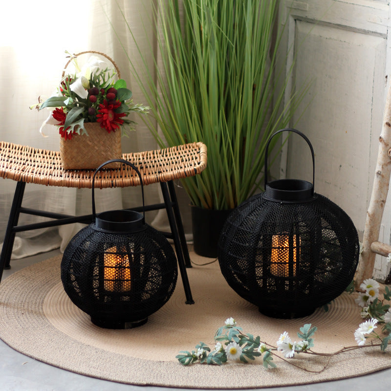 Decorative metal lantern with handle Kalsten
