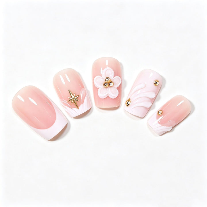 Floral-Themed 3D Nail Art Set Kalsten