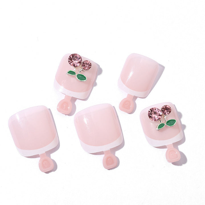 Nail art set with playful floral design Kalsten