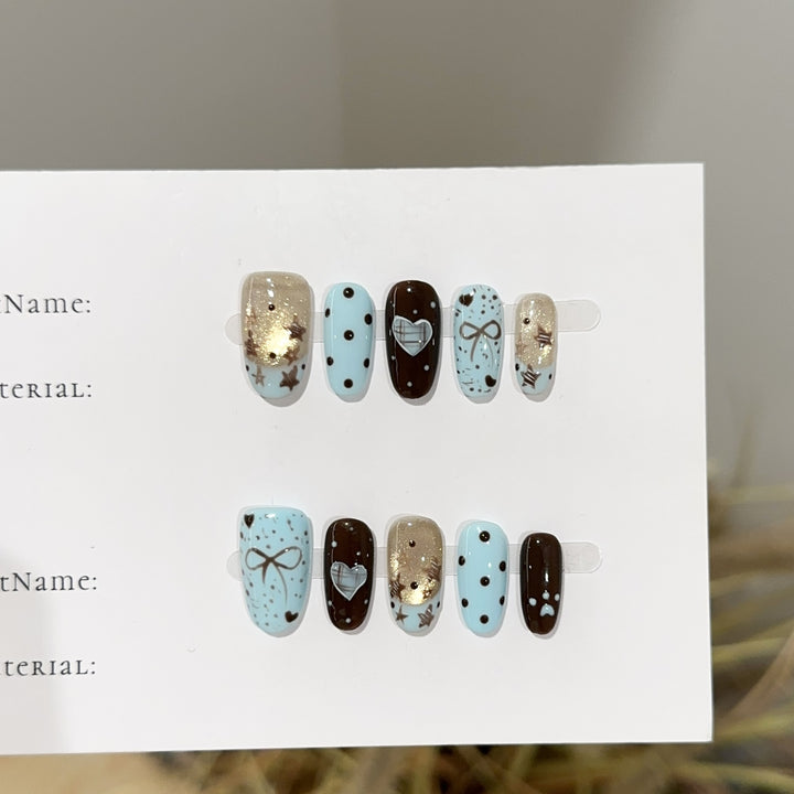 Decorative Themed Press-On Nail Set