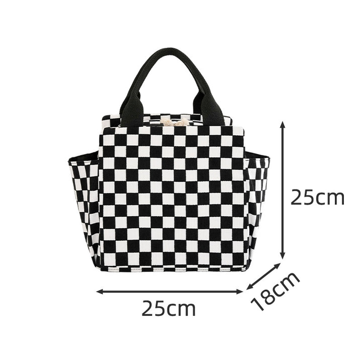 Insulated Heart Print Lunch Tote Kalsten