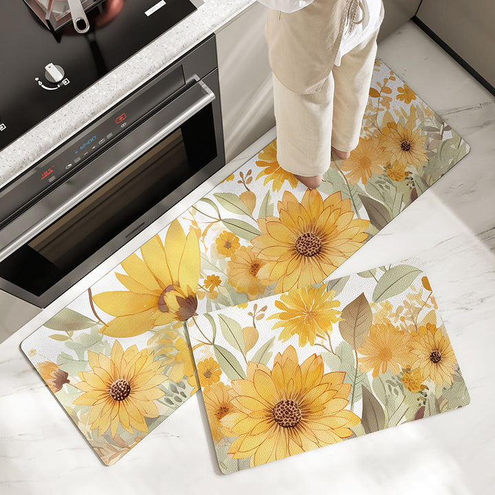 Floral Pattern Comfort Mat