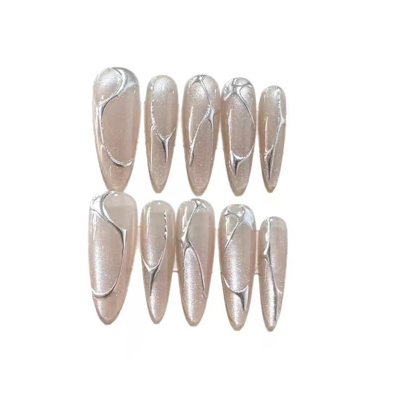 Elegant Abstract Art Press-On Nails Kalsten