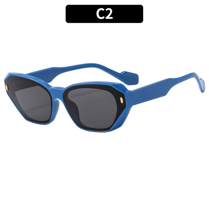 Futuristic Hexagonal Frame Sunglasses