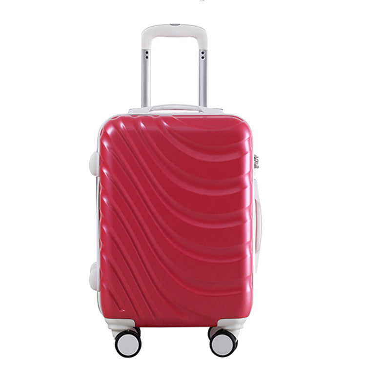 Unisex Stylish Wave-Pattern Hard Shell Carry-on Suitcase Kalsten