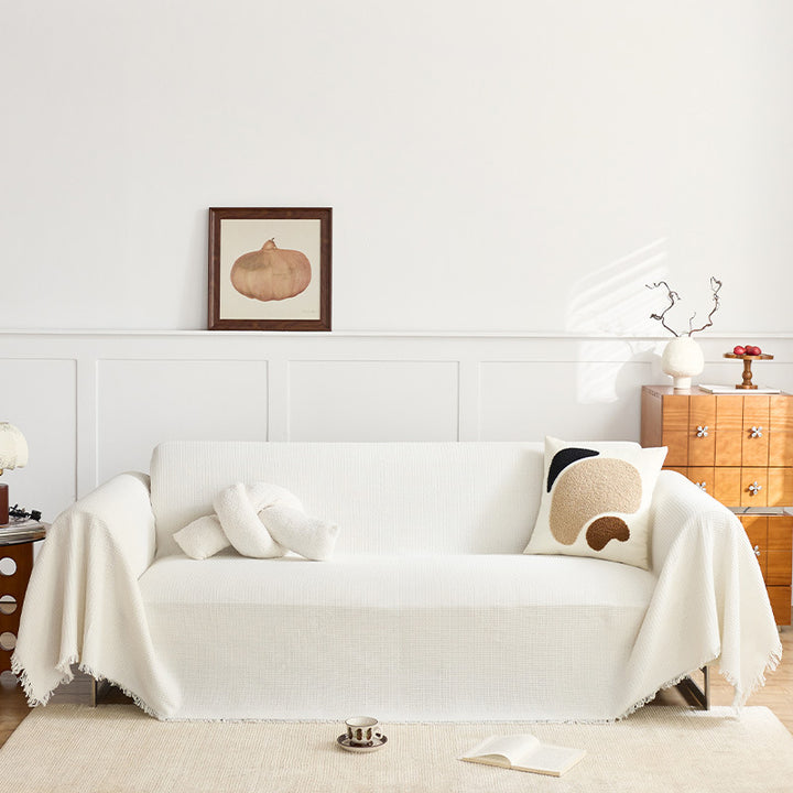 Textured Woven Sofa Throw Blanket