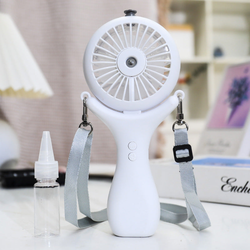 Women's Portable Mini Fan with Spray Function and Flexible Mounting System Kalsten