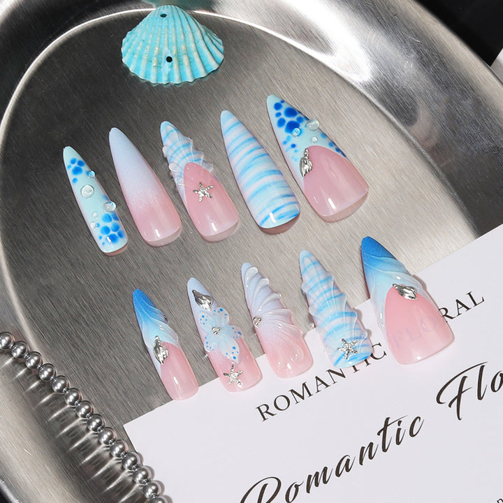 Sea-Inspired Press-On Nail Set Kalsten