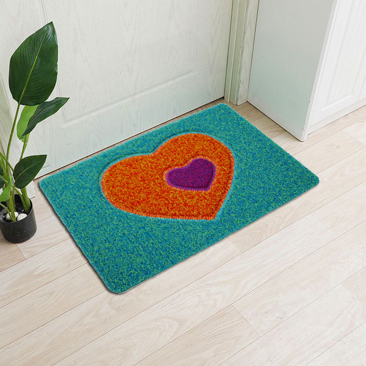 Decorative Heart-Themed Door Mat Kalsten