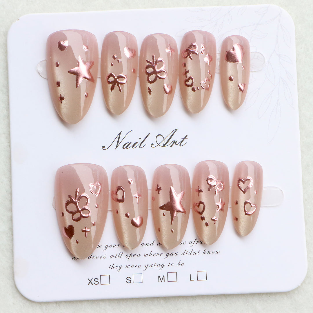 Artistic Decorative Press-On Nails Kalsten