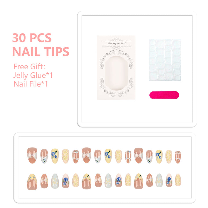 Artistic Press-On Nail Art Collection