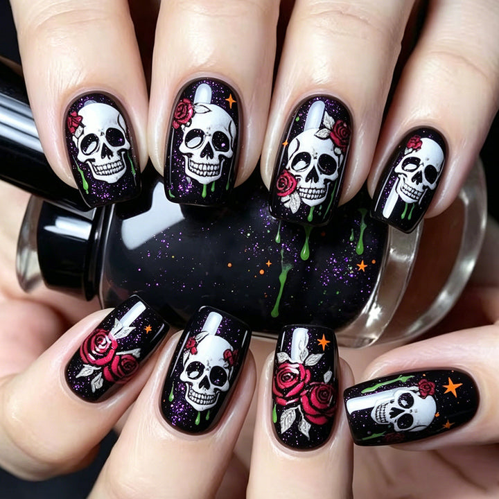 Gothic Skull Nail Art Set Kalsten