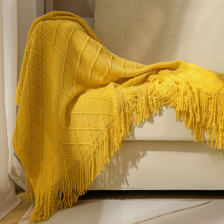 Cozy Textured Throw Blanket