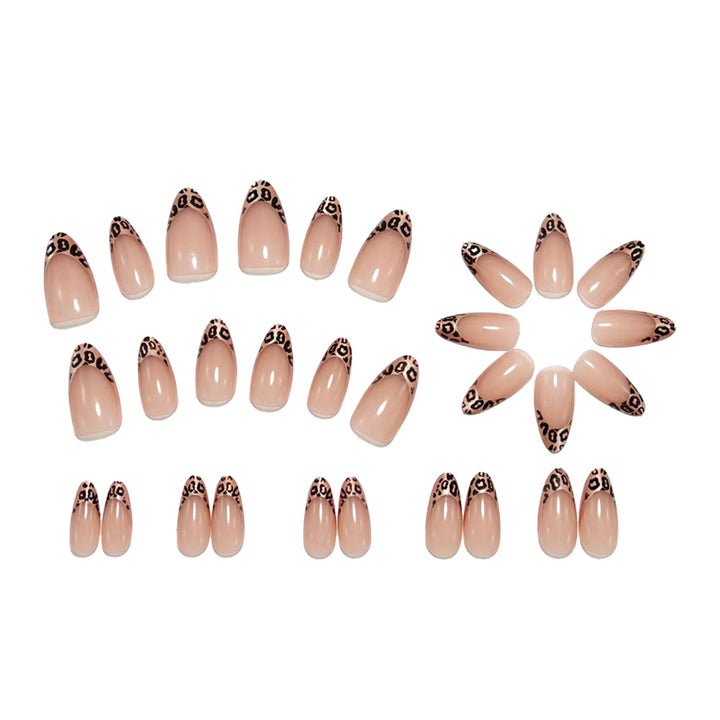 Artful Nail Tips with Leopard Pattern Kalsten