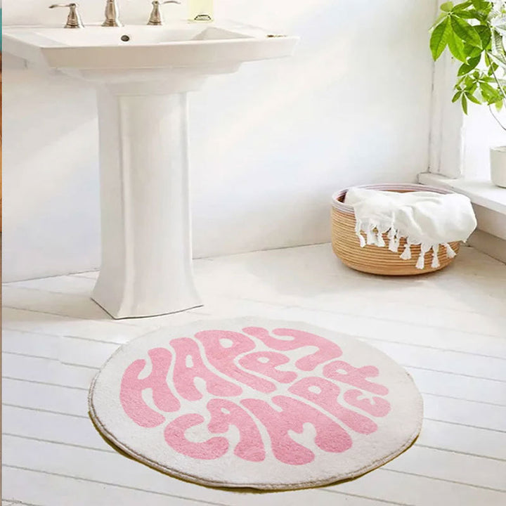 Heart-Shaped Bath Mat for Bathroom Floor Decor
