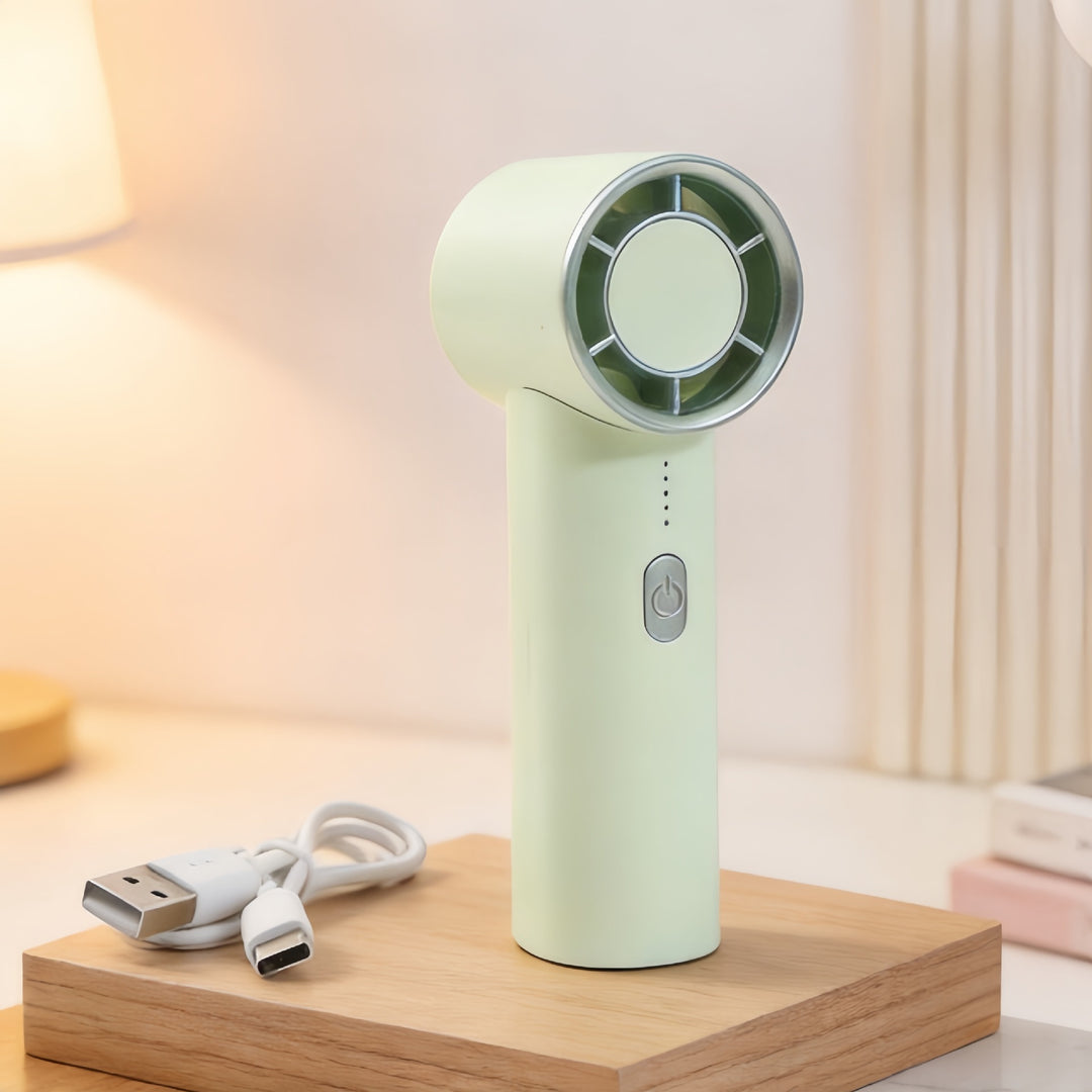Women's Portable Handheld Fan with USB Charging Function and Flexible Design Kalsten