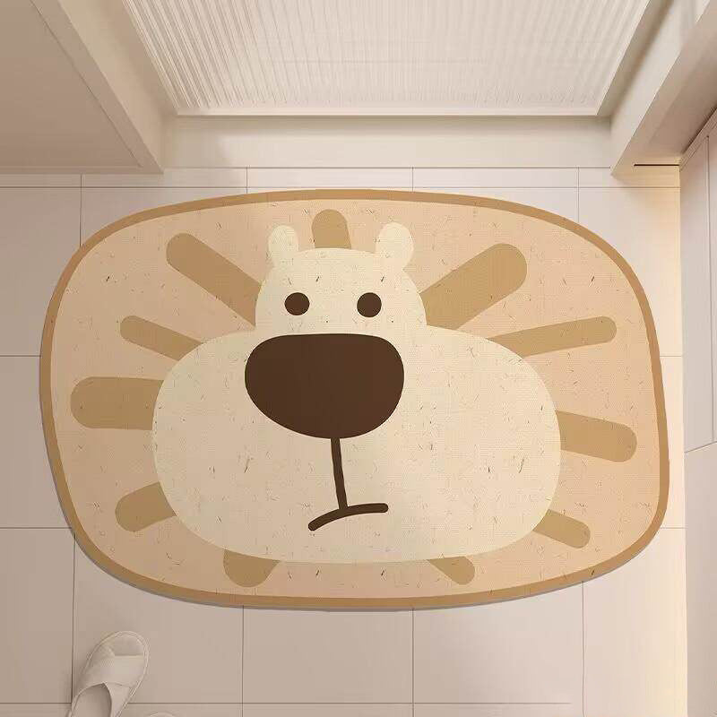 Cute Animal-Themed Bathroom Mat