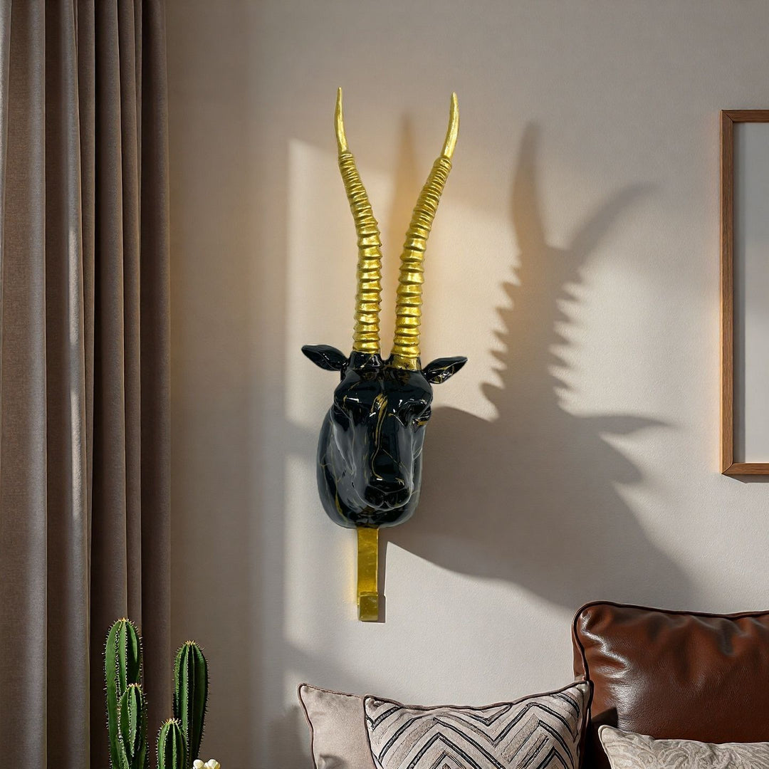 Wall hooks in the shape of a stylized unicorn Kalsten