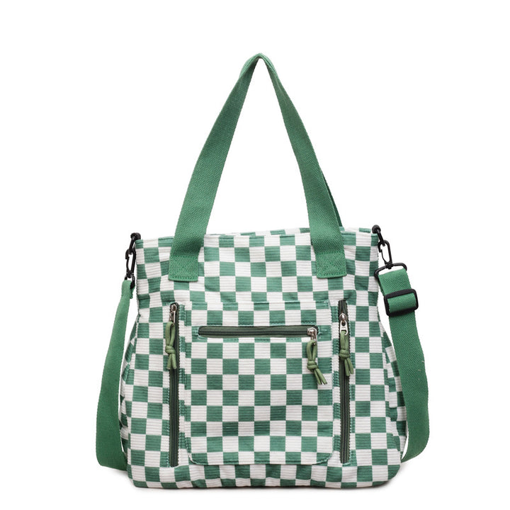 Versatile Checkered Tote Bag Kalsten