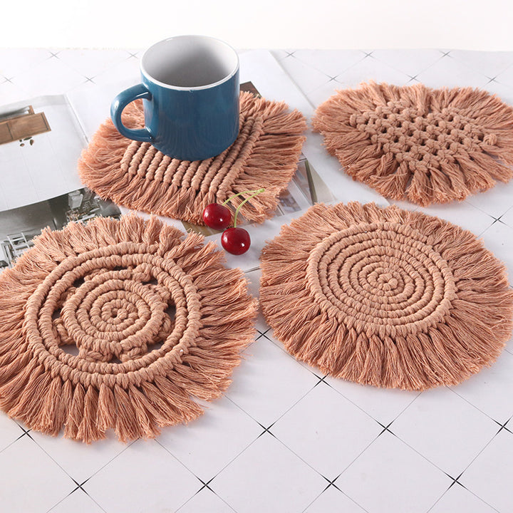 Crochet Fringe Coaster