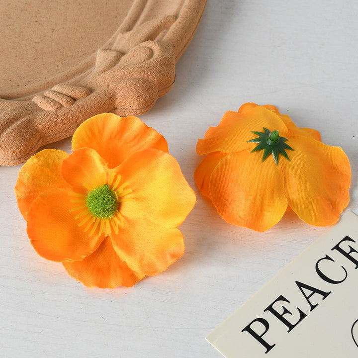 Elegant Fabric Floral Hair Clips