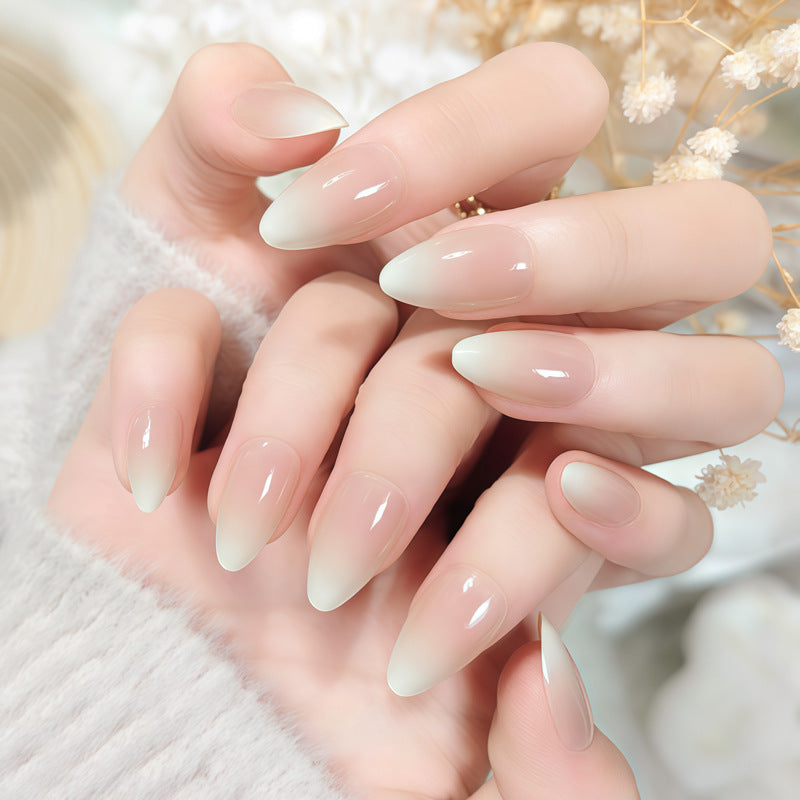 Ombre Almond-Shaped Press-On Nail Set Kalsten