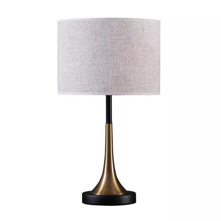 Modern Crystal-Accented Table Lamp