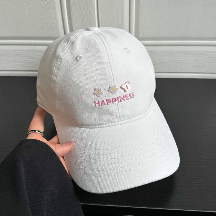 Embroidered Happiness Cap