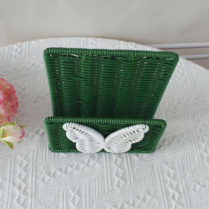 Decorative Butterfly Woven Storage Basket Kalsten