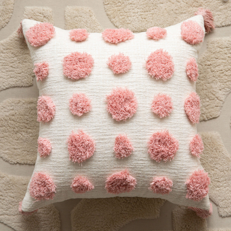 Structured Round Decorative Cushion
