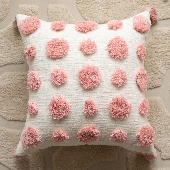 Structured Round Decorative Cushion
